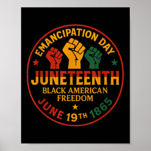 Juneteenth African American Freedom Black History Poster