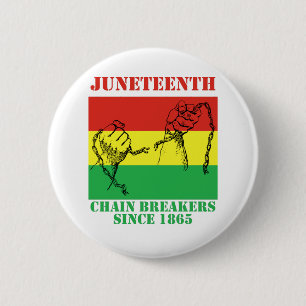 Juneteenth African American Freedom Since 1865 6 Cm Round Badge