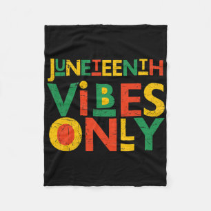Juneteenth African American Men Juneteenth Black W Fleece Blanket