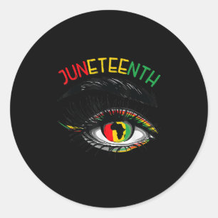 Juneteenth African American Women Black History Pr Classic Round Sticker