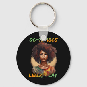 Juneteenth - African American Women Independence D Key Ring