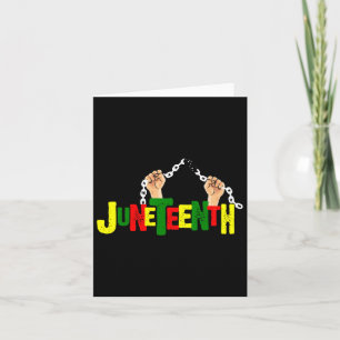 Juneteenth African Black Free-ish Since 1865 Indep Card