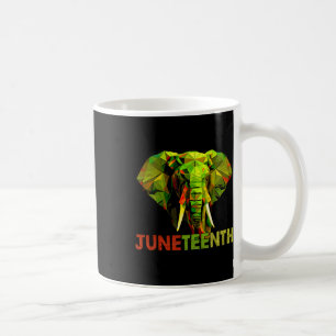 Juneteenth African Elephant Art Freedom Black Hist Coffee Mug