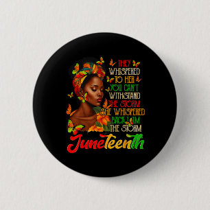 Juneteenth Afro American Black Women Black History 6 Cm Round Badge
