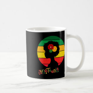 Juneteenth Afro Queen I Am Black History Proud Coffee Mug