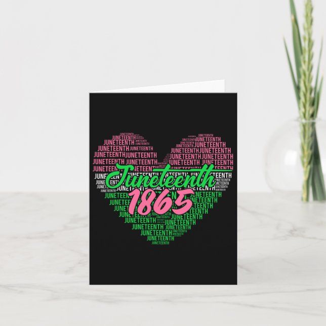 Juneteenth Aka Love Heart  Card (Front)