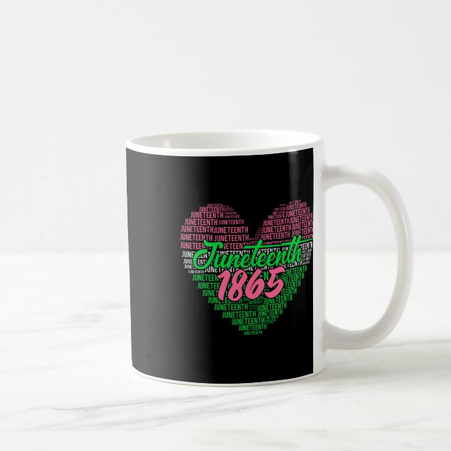 Juneteenth Aka Love Heart  Coffee Mug (Right)