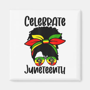 Juneteenth Ancestors Black African American Flag P Magnet
