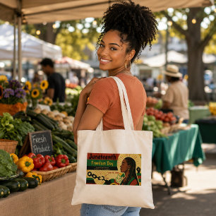 Juneteenth Art & Declaration of Liberation Tote Bag