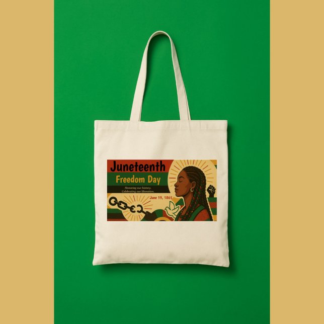 Juneteenth Art & Declaration of Liberation Tote Bag (Creator Uploaded)