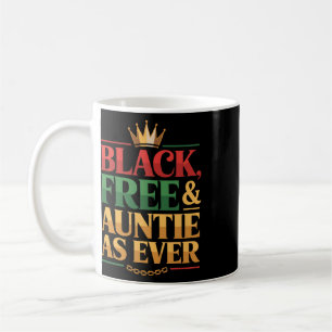 Juneteenth Aunt Black Freedom Auntie Coffee Mug
