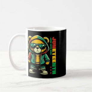 Juneteenth Bear Black African June 19th Men Women Coffee Mug