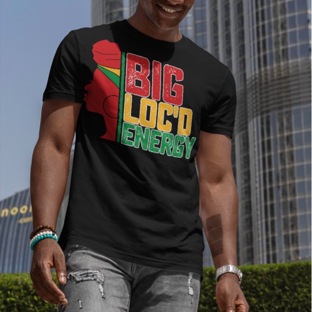 Juneteenth Big Loc'd Energy Black Freedom T-Shirt (Creator Uploaded)