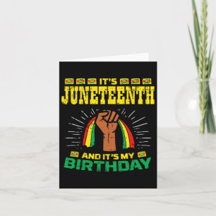 Juneteenth Birthday African American Black Men Wom Card
