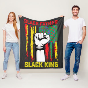 Juneteenth Black Father Day Dad King Celebrating F Fleece Blanket