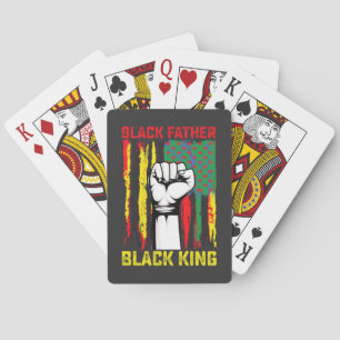 Juneteenth Black Father Day Dad King Celebrating F Playing Cards