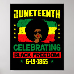 Juneteenth Black Freedom History American African  Poster