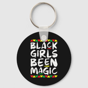 Juneteenth black girls been magic melanin afro key ring