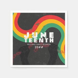 Juneteenth Black History 1865 Freedom Celebration Napkin