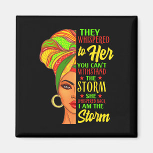 Juneteenth Black History African Woman Afro I Am T Magnet
