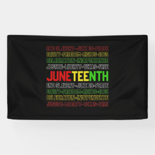 Juneteenth Black History Afro American African Banner