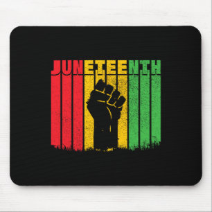 Juneteenth Black History Afro American African Fre Mouse Pad