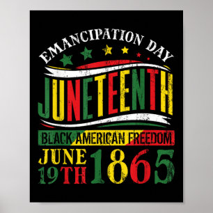 Juneteenth Black History Celebrating Black Freedom Poster