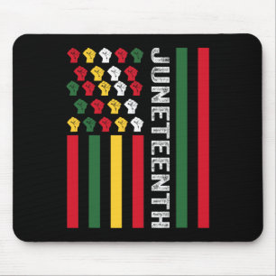 Juneteenth Black History Flag African American Sin Mouse Pad