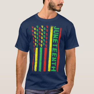 Juneteenth Black History Flag African American Sin T-Shirt