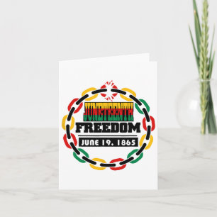 Juneteenth Black History Men Women Toddlers Kids B Card