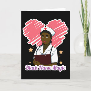 Juneteenth Black History Month Africa Black Nurse Card