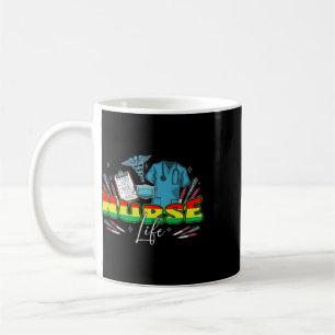 Juneteenth Black History Month Africa Black Nurse  Coffee Mug