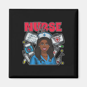 Juneteenth Black History Month Africa Black Nurse Magnet