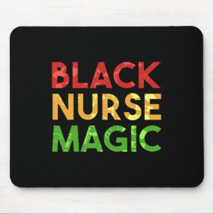 Juneteenth Black History Month Africa Black Nurse Mouse Pad