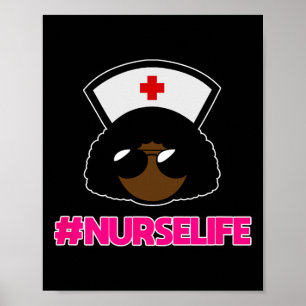 Juneteenth Black History Month Africa Black Nurse Poster