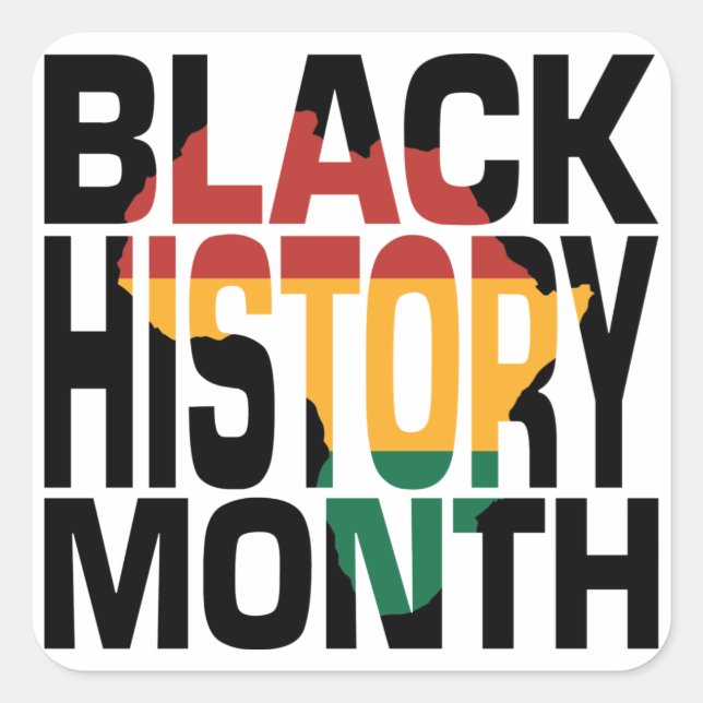 Juneteenth Black History Month Sticker (Front)