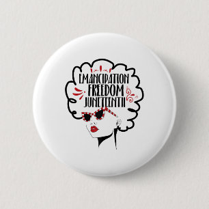 Juneteenth Black History Premium 6 Cm Round Badge