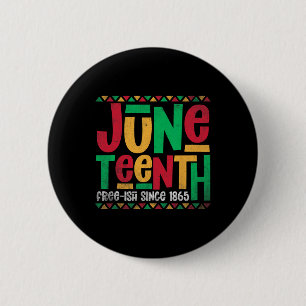 Juneteenth Black History Pride Celebrating Afro Fr 6 Cm Round Badge
