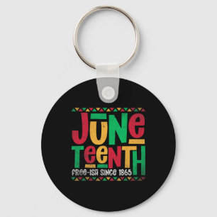 Juneteenth Black History Pride Celebrating Afro Fr Key Ring