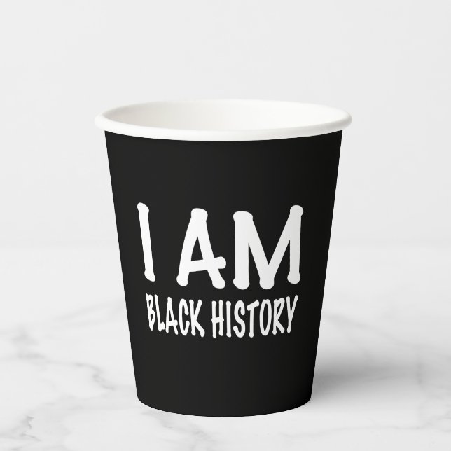Juneteenth Black Independence Day Paper Cups (Front)