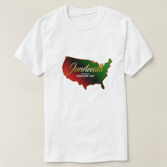 Juneteenth Black Independence T-Shirt (Design Front)