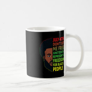 Juneteenth Black King African American Freedom Men Coffee Mug