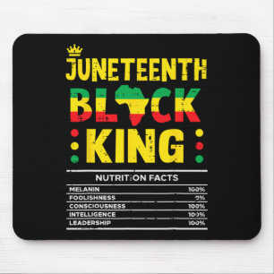 Juneteenth Black King African American Men Boys Ki Mouse Pad