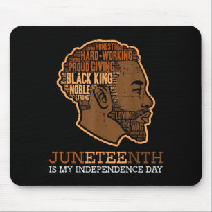 Juneteenth Black King Independence Day Melanin Dad Mouse Pad
