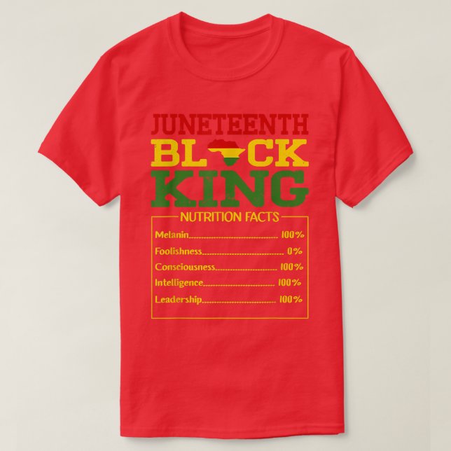 Juneteenth Black King Melanin Dad Fathers Day Dadd T-Shirt (Design Front)
