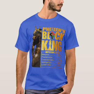 Juneteenth Black King Melanin Dad Fathers Day Men T-Shirt