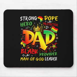 Juneteenth Black King Melanin Fathers Day Black Da Mouse Pad