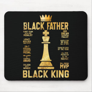 Juneteenth Black King Most Powerful Chess African Mouse Pad