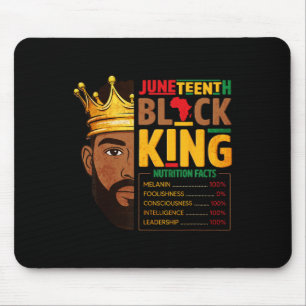 Juneteenth Black King Nutrition Facts Pride Africa Mouse Pad