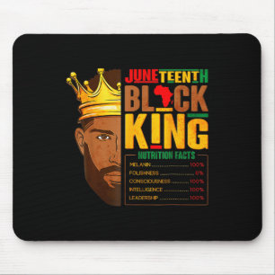 Juneteenth Black King Nutritional Facts  Mouse Pad